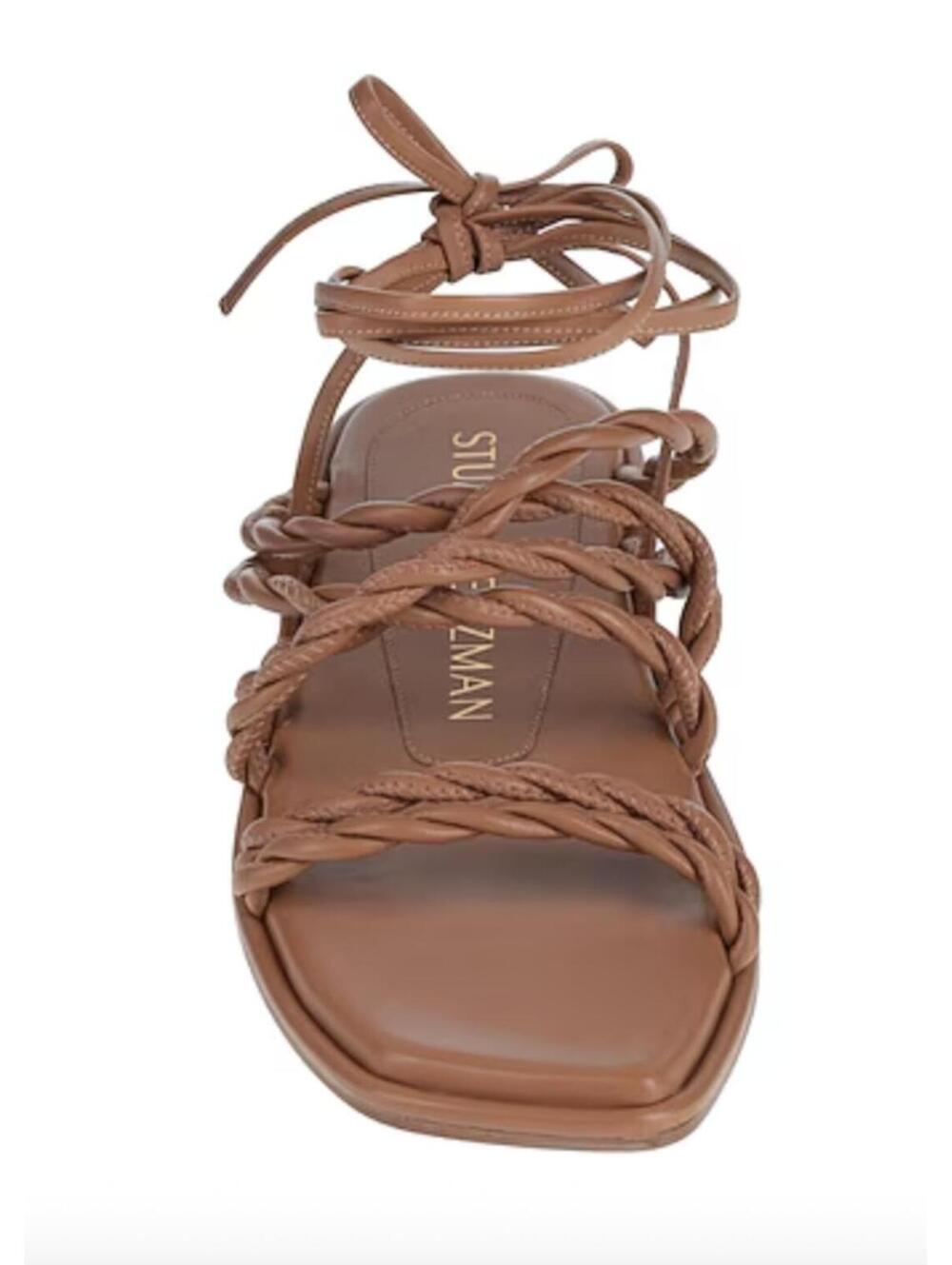Stuart Weitzman Women's Tan Calypso Gladiator-Style Sandals, Made in Spain, Sz 8